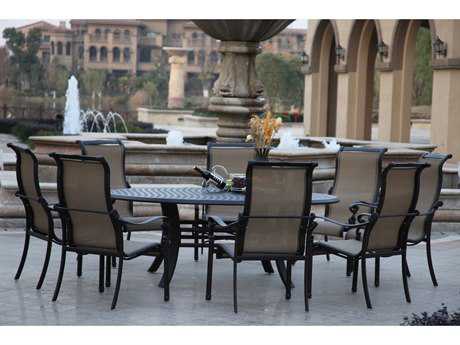Darlee Outdoor Living Monterey Antique Bronze Cast Aluminum Dining Set