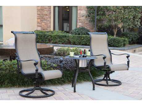 Darlee Outdoor Living Monterey Antique Bronze Cast Aluminum Lounge Set