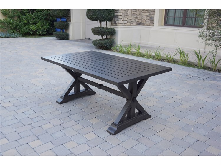 Darlee Outdoor Living Brooklyn Aluminum Multibrown 7 Piece Dining Set