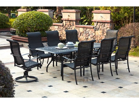Darlee Outdoor Living Victoria Cast Aluminum Casual Patio Dining Set