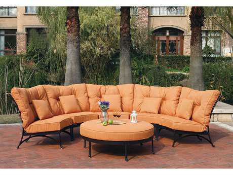 Darlee Outdoor Living Santa Anita Antique Bronze Cast Aluminum Lounge Set