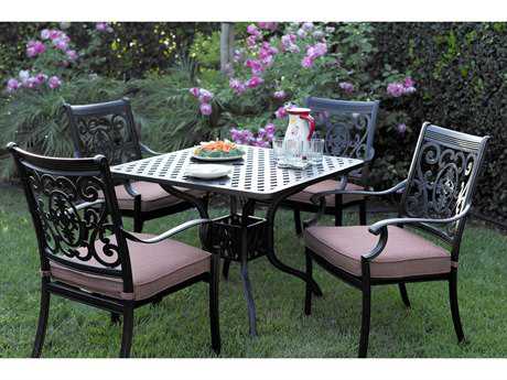 Darlee Outdoor Living St. Cruz Antique Bronze Cast Aluminum Dining Set