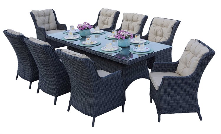 Darlee Outdoor Living Standard Valencia Wicker Dining Set Darlee Outdoor Living Standard Valencia Wicker Dining Set