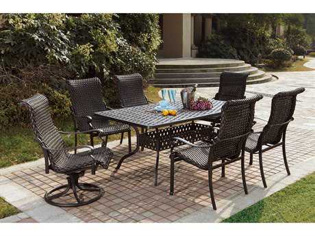 Darlee Outdoor Living Victoria Wicker Dining Set