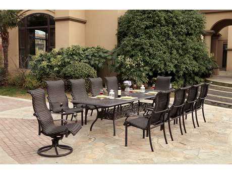 Darlee Outdoor Living Victoria Wicker Dining Set