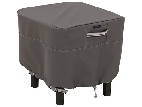 Duck Covers Ravenna Dark Taupe 21 Inch Square Ottoman/Table Cover