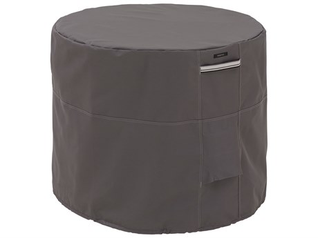 Duck Covers Ravenna Dark Taupe 34 Inch Round Air Conditioner Cover