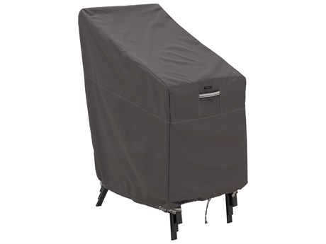 Duck Covers Ravenna Dark Taupe Stackable Chair Cover