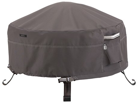 Duck Covers Ravenna Dark Taupe 30 Inch Full Coverage Fire Pit Cover