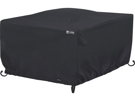 Duck Covers Classic Black 42 Inch Square Full Coverage Fire Pit Cover