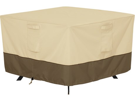 Duck Covers Veranda Pebble 60 Inch Large Square Patio Table Cover