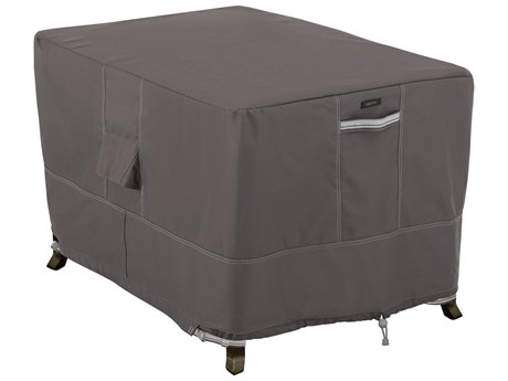 Duck Covers Ravenna Dark Taupe 40 Inch Rectangular Fire Pit Table Cover
