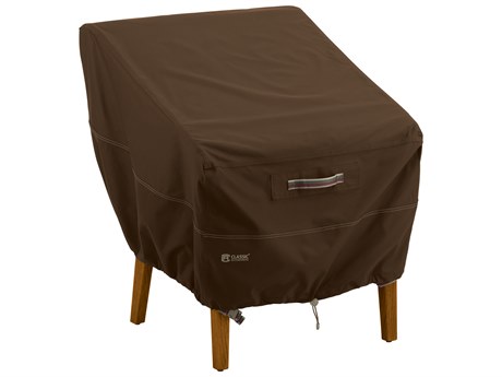 Duck Covers Madrona Dark Cocoa 27 Inch High Back Patio Chair Cover