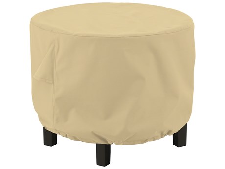Duck Covers Terrazzo Sand 30 Inch Round Ottoman/Coffee Table Cover