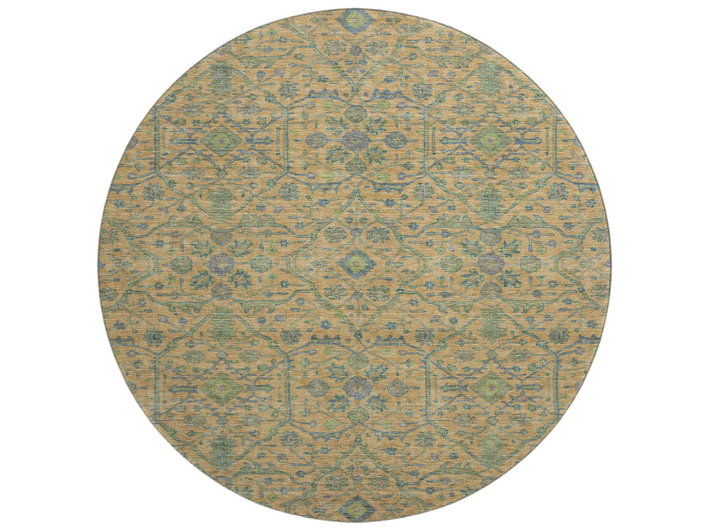 Dalyn Mayfield Floral Area Rug | DLAMF1131ORANGE