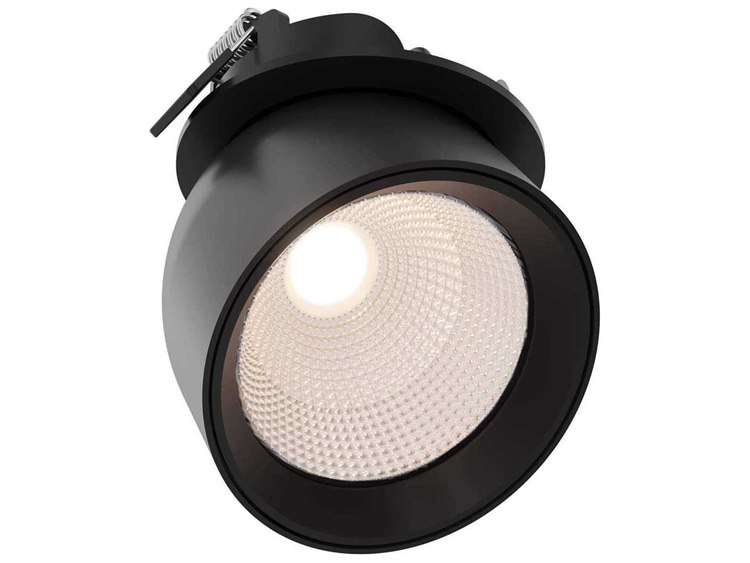 Photos - Chandelier / Lamp DALS Lighting Horus 1-Light Black Round Recessed Gimbal Light GSP3-CC-BK