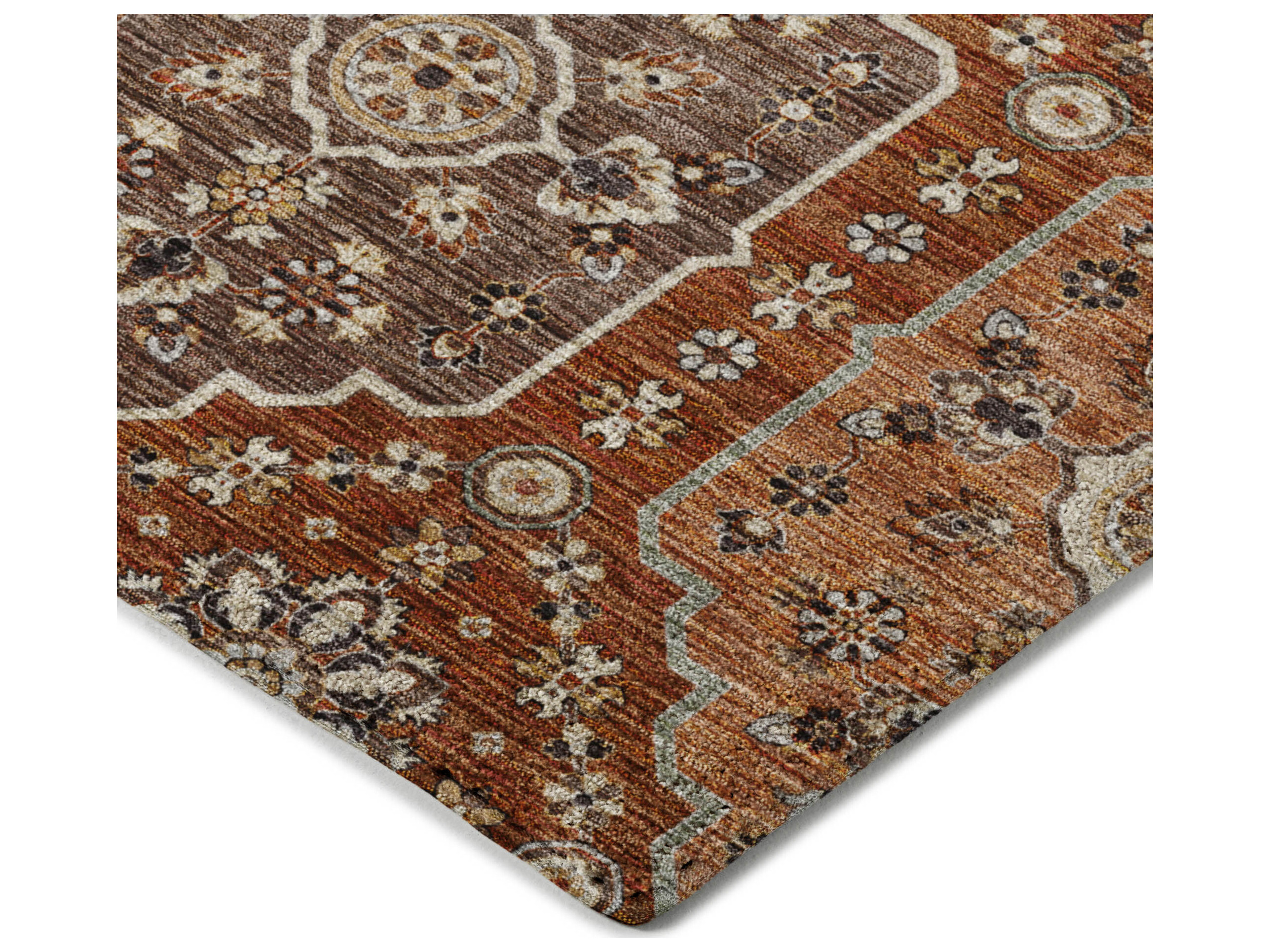Dalyn Silk Road Floral Area Rug | DLSR7PAPRIKA