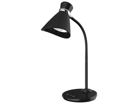 Dainolite Black Silver Desk Lamp