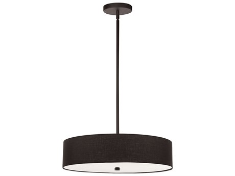 Dainolite Everly 4-Light Matte Black Drum Pendant