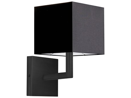 Dainolite Lucas 1-Light Matte Black Wall Sconce