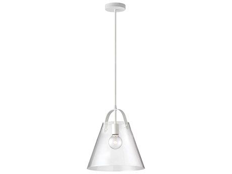 Dainolite Polly 1-Light White Drum Pendant