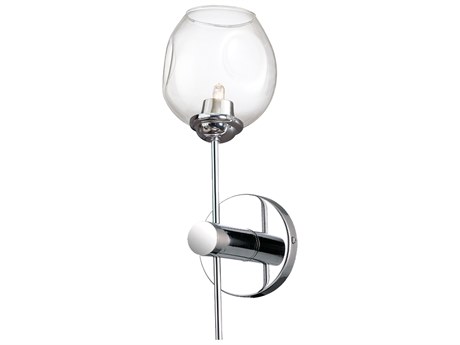 Dainolite Abii 1-Light Polished Chrome Wall Sconce