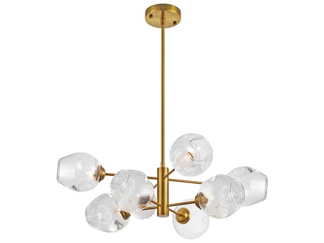 Dainolite Abii 8-Light Vintage Bronze Globe Chandelier