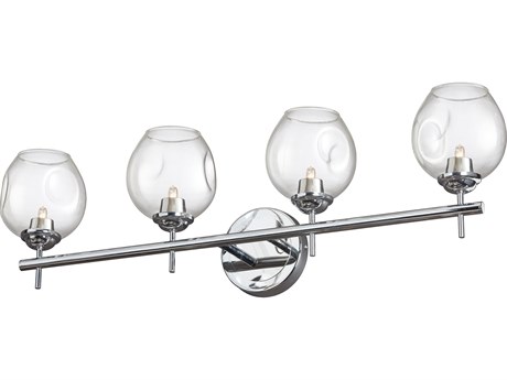 Dainolite Abii 4-Light Polished Chrome Vanity Light