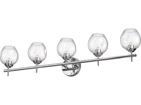 Dainolite Abii 5-Light Polished Chrome Vanity Light