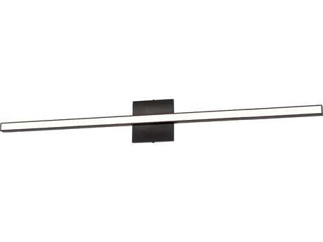 Dainolite Alexander 1-Light Matte Black Vanity Light