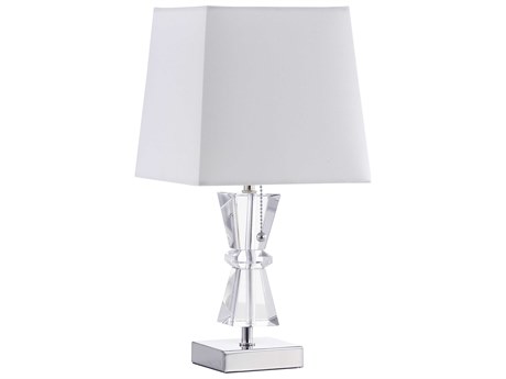 Dainolite Crystal Polished Chrome Table Lamp