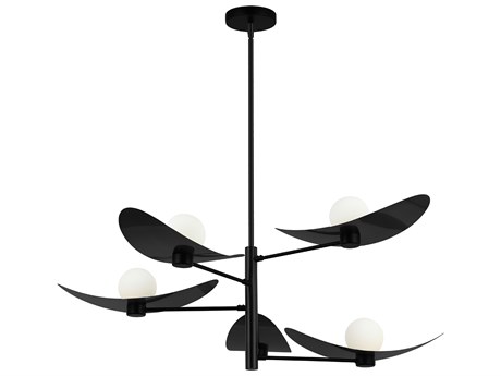 Dainolite Christobel 5-Light Matte Black Chandelier