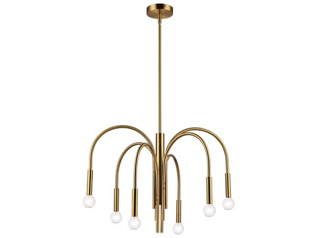 Dainolite Callway 6-Light Aged Brass Chandelier