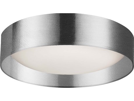 Dainolite Carmen 1-Light Polished Chrome Round Flush Mount