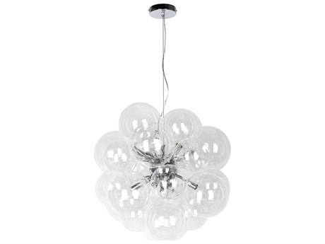 Dainolite Comet 6-Light Polished Chrome Globe Sputnik Chandelier