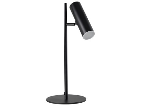 Dainolite Constance Matte Black Frosted Acrylic Table Lamp