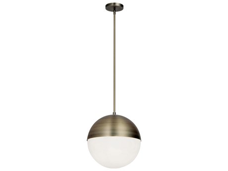 Dainolite Dayana 3-Light Antique Brass Globe Mini Pendant