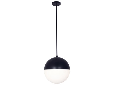 Dainolite Dayana 3-Light Matte Black Globe Pendant