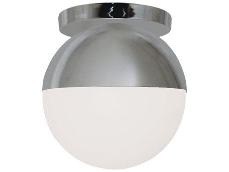 Dainolite Dayana 1-Light Polished Chrome Globe Flush Mount