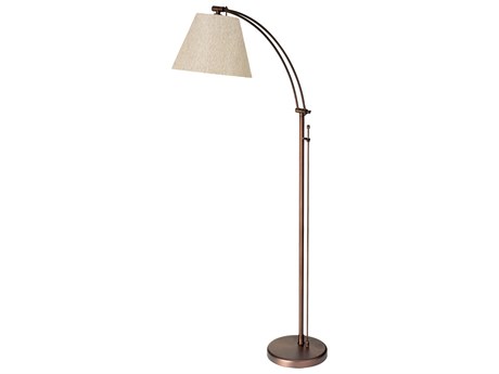 Dainolite Felix Oil Brushed Bronze Flax Floor Lamp