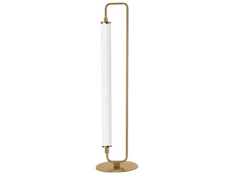 Dainolite Freya Aged Brass White Acrylic Buffet Lamp