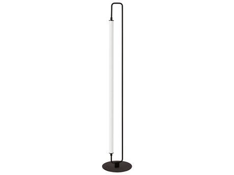 Dainolite Freya Matte Black White Acrylic Floor Lamp