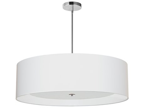 Dainolite Helena 4-Light Polished Chrome White Pendant