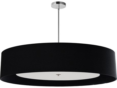 Dainolite Helena 6-Light Polished Chrome Black Pendant