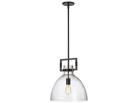 Dainolite Liberty 1-Light Matte Black Dome Pendant