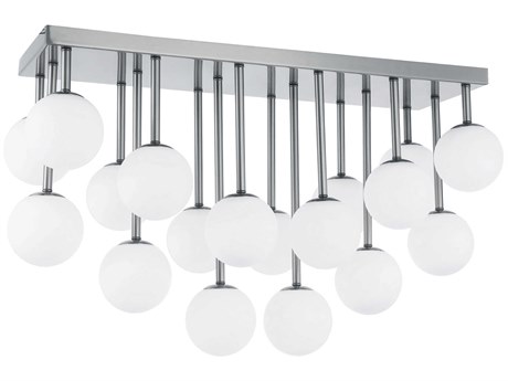 Dainolite Megallan 18-Light Polished Chrome Globe Flush Mount