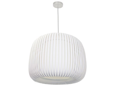 Dainolite Mia 1-Light White Pendant