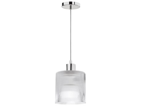 Dainolite Nadine 1-Light Polished Chrome Drum Mini Pendant