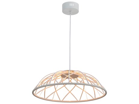 Dainolite Pakuna 1-Light Matte White Dome Pendant