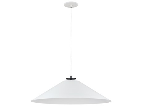Dainolite Prudence 1-Light Matte White Black Pendant